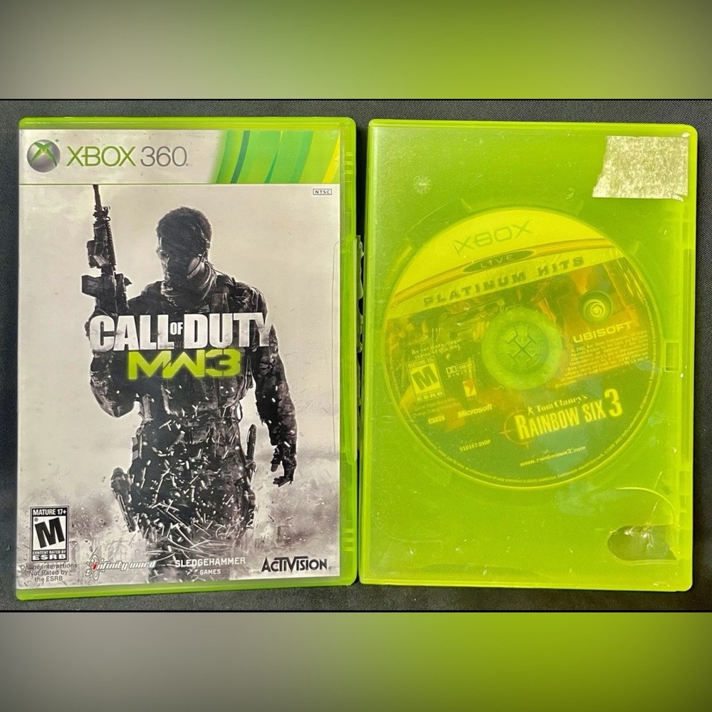 Call Of Duty Modern Warfare 3 COD MW3 XBOX 360 & Tom Clancy’s Rainbow Six 3